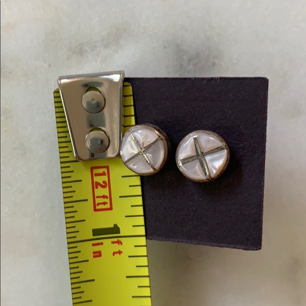 Native American Sterling Silver White Stud Posts✨
